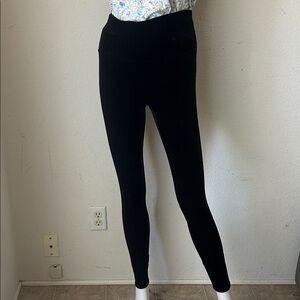 SPANX Black Velvet High-Rise Leggings